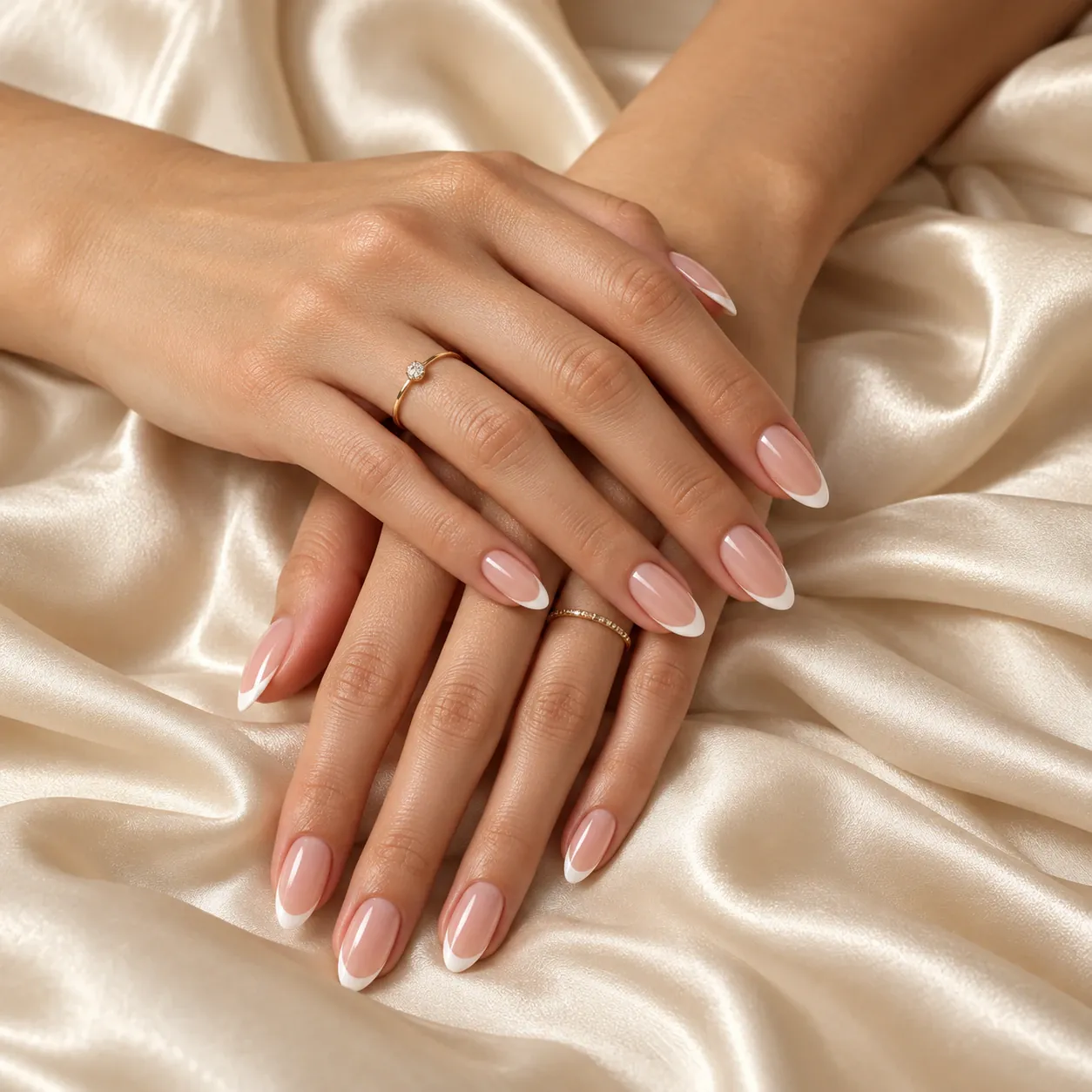 Manicura cuidada en tonos suaves, imagen de referencia de Marnys Studio
